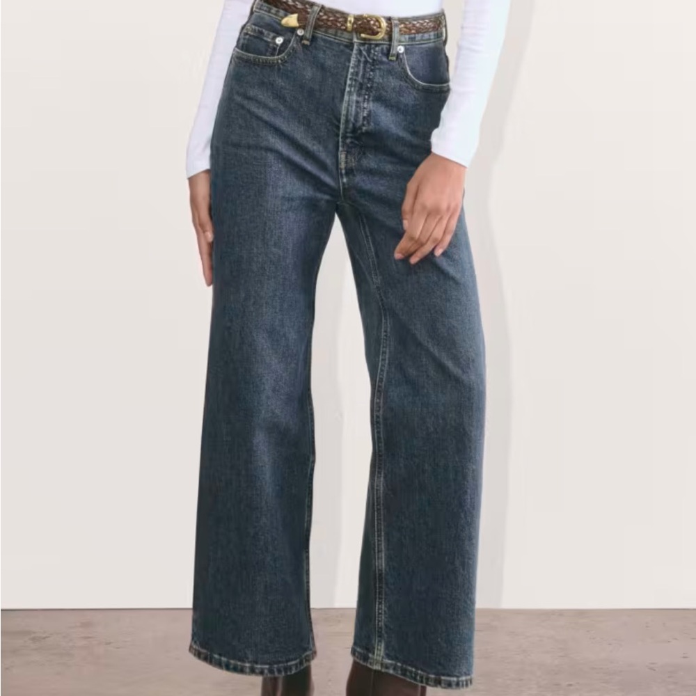 Everlane “way high sailor jean” crop